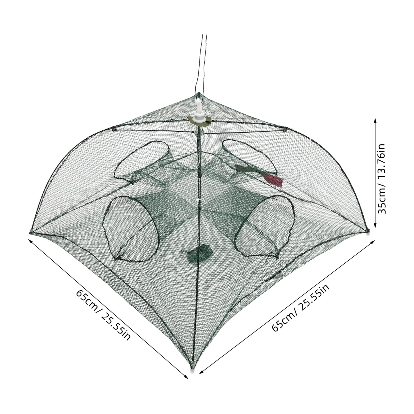 GOOHOCHY Collapsible Fishing Net Fish Traps Crab Nets Telescoping Easy to Use No Assembly Lightweight Random Color