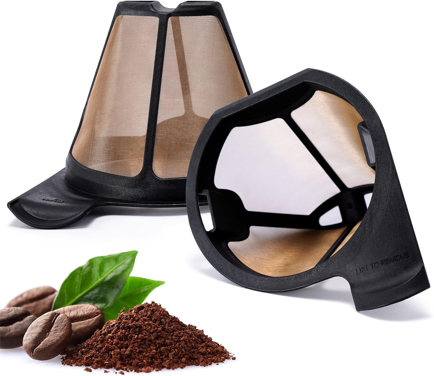 Reusable Coffee Filters for Ninja Coffee Bar, 2 Pcs Permanent