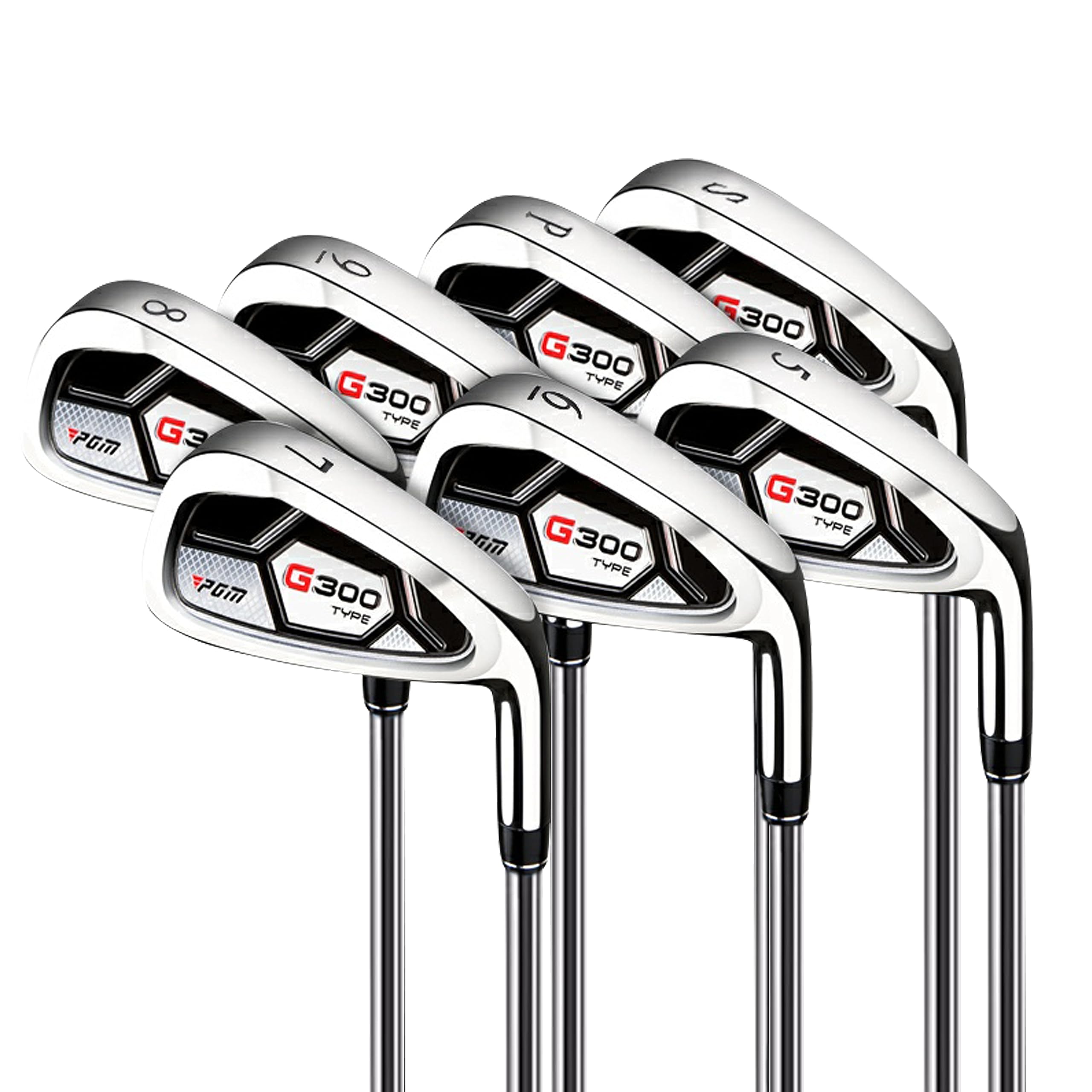 PGM Herren-Golfschläger-Set – 9/12-teilig, Titan #1 Driver, hochfeste Eisen, verzeihender Putter, für Rechtshänder Linkshänder
