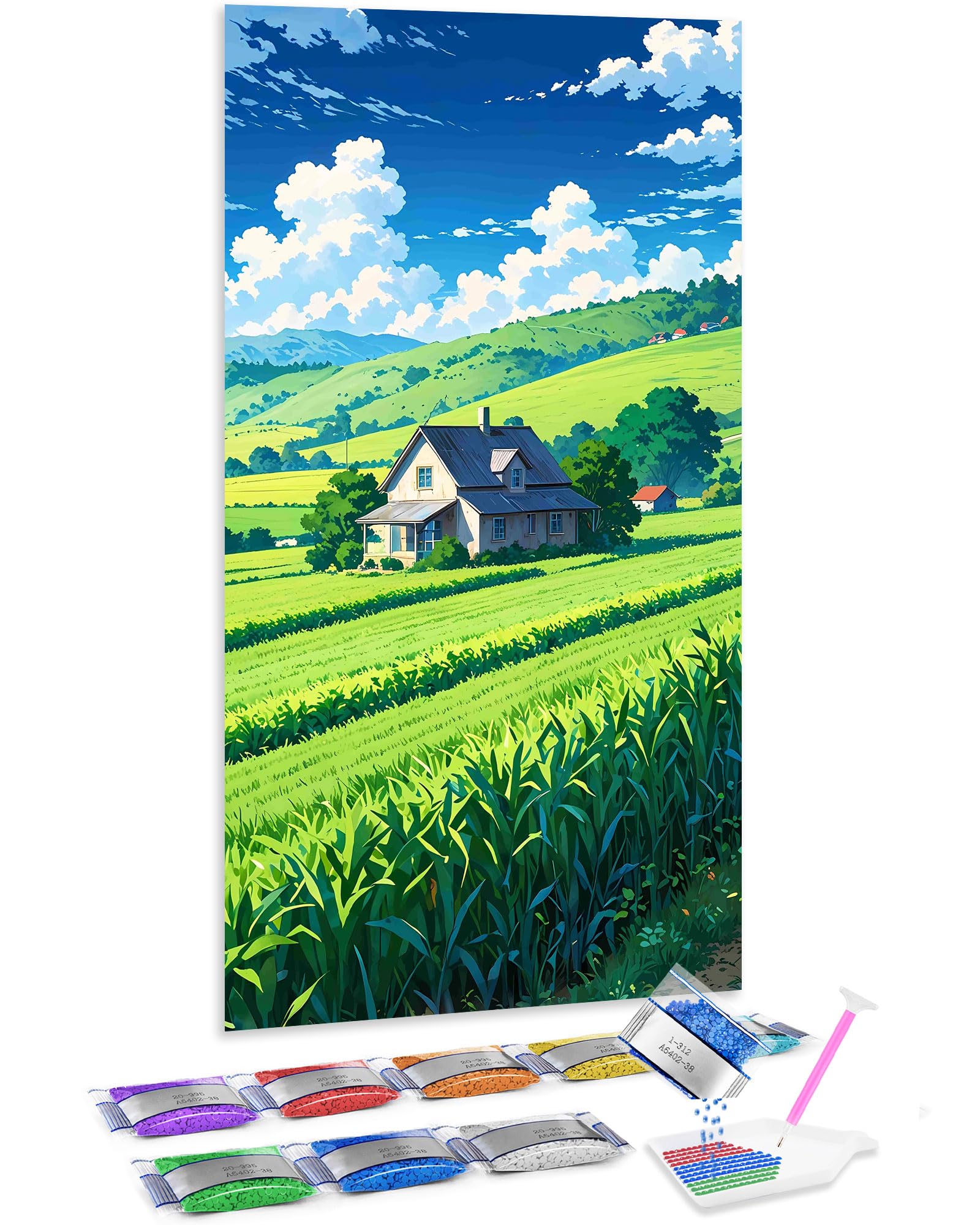 Kit de pintura de diamantes 5D para decorar tu salón con paisajes relajantes 8