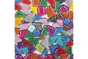 200g Mixed Color Mosaic Tiles: Unleash Your Artistic Flair with Shimmering Mosaic Pieces