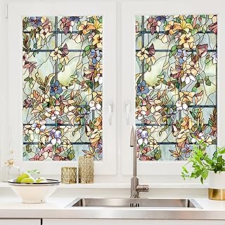 Artscape Trellis | Privacy Window Film with Vibrant Colored Pattern | No...