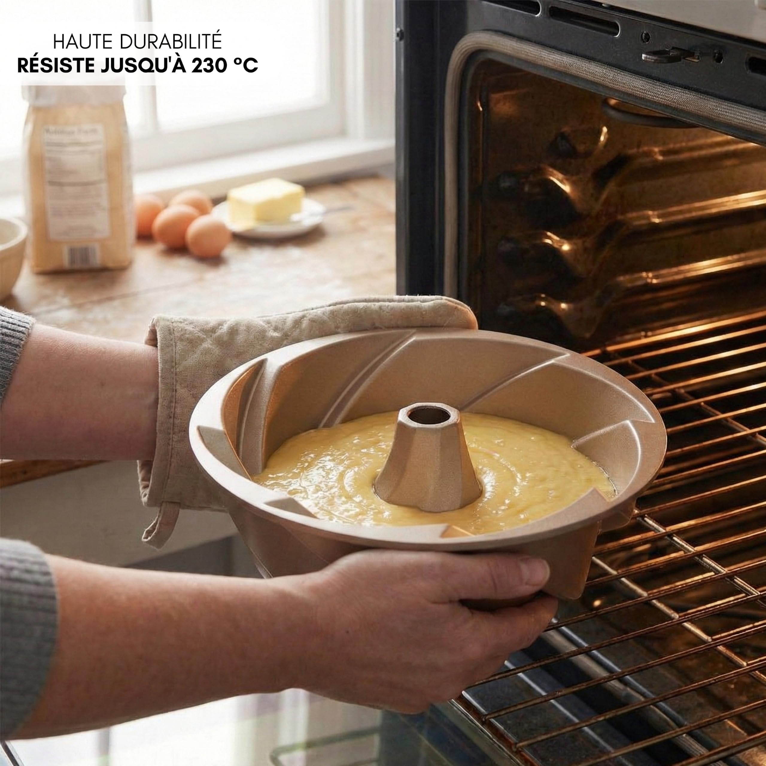 Erreke Moule à Gâteau avec Double Revêtement Antiadhésif, Spirale | Moule Kouglof. Moule Gateau. Moule à Tarte. Aluminium Moulé Résistant. Savarin Cuisson Uniforme. Pour Pâtisserie Maison