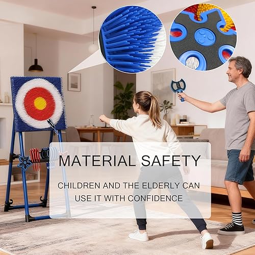 Miniatura 7 de Juego de lanzamiento de hacha para patio trasero, juego de hacha de lanzamiento, estrellas para adultos, juego de dardos pop, objetivo de