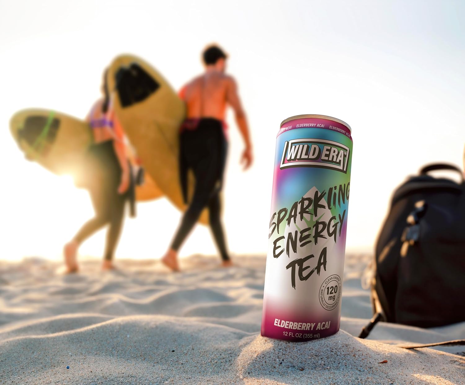 Sparkling Energy Tea by Wild Era | Fruity and Bubbly Flavor | Organic Energy Drink | Experience the Taste of Guayusa South American Tea, Cousin of Yerba Mate | Afternoon or Anytime Energy | Preworkout | Sustainable Energy | Naturally Occuring Caffeine & Antioxidants (12-Pack, Berry Blast, Orange Mango, Elderberry Acai)