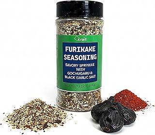 Furikake Rice Seasoning Japanese with Seaweed, Sesame, Gochugaru Nori Komi Furikake, Japanese Rice Seasoning Shaker Jar 7.62 Ounce