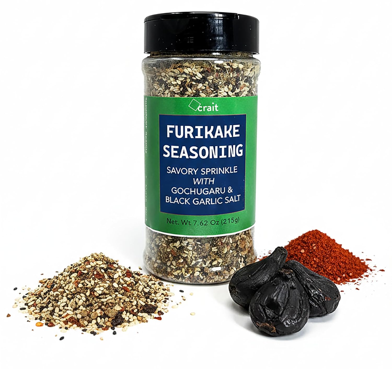 Furikake Condimento para Arroz con Algas, Ajonjolí y Gochugaru 7.62 oz