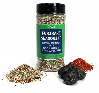 Furikake Rice Seasoning Japanese with Seaweed, Sesame, Gochugaru Nori Komi Furikake, Japanese Rice Seasoning Shaker Jar 7.62 Ounce