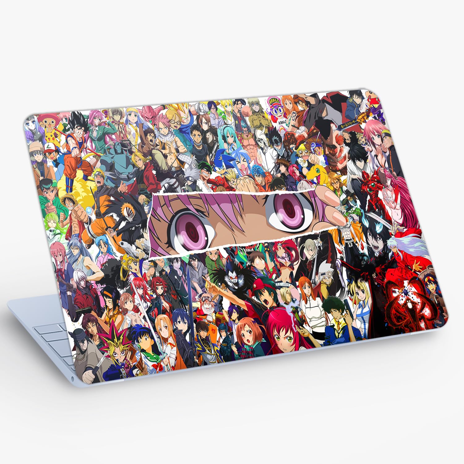 Lazylix Laptop Skin Bubble-Free UHD Quality Sticker for Laptops Upto 15.6" Compatible with Apple/Dell/HP/Lenovo/Acer/Asus/Sony (Dustproof|Waterproof|Scratchproof|Reusable) - Anime Mix 5 (B0CV16NM17) Amazon Price History, Amazon Price Tracker