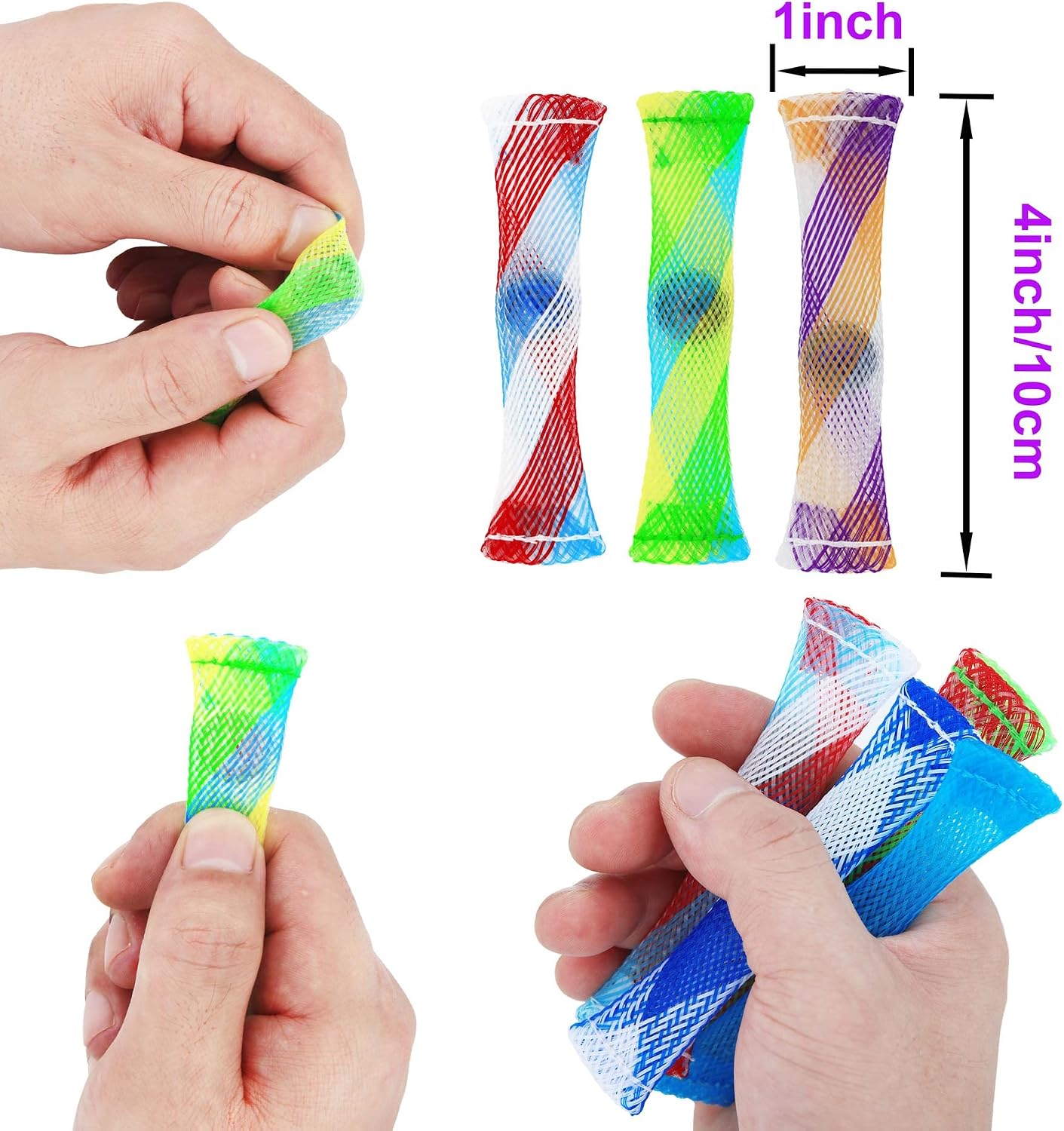 LYL Happy 7 Pieces Mini Set Toys Pop Tubes Infinity Cube Squeeze Bean Fidget Toy Mini Infinity Cube Stress Relief Toys
