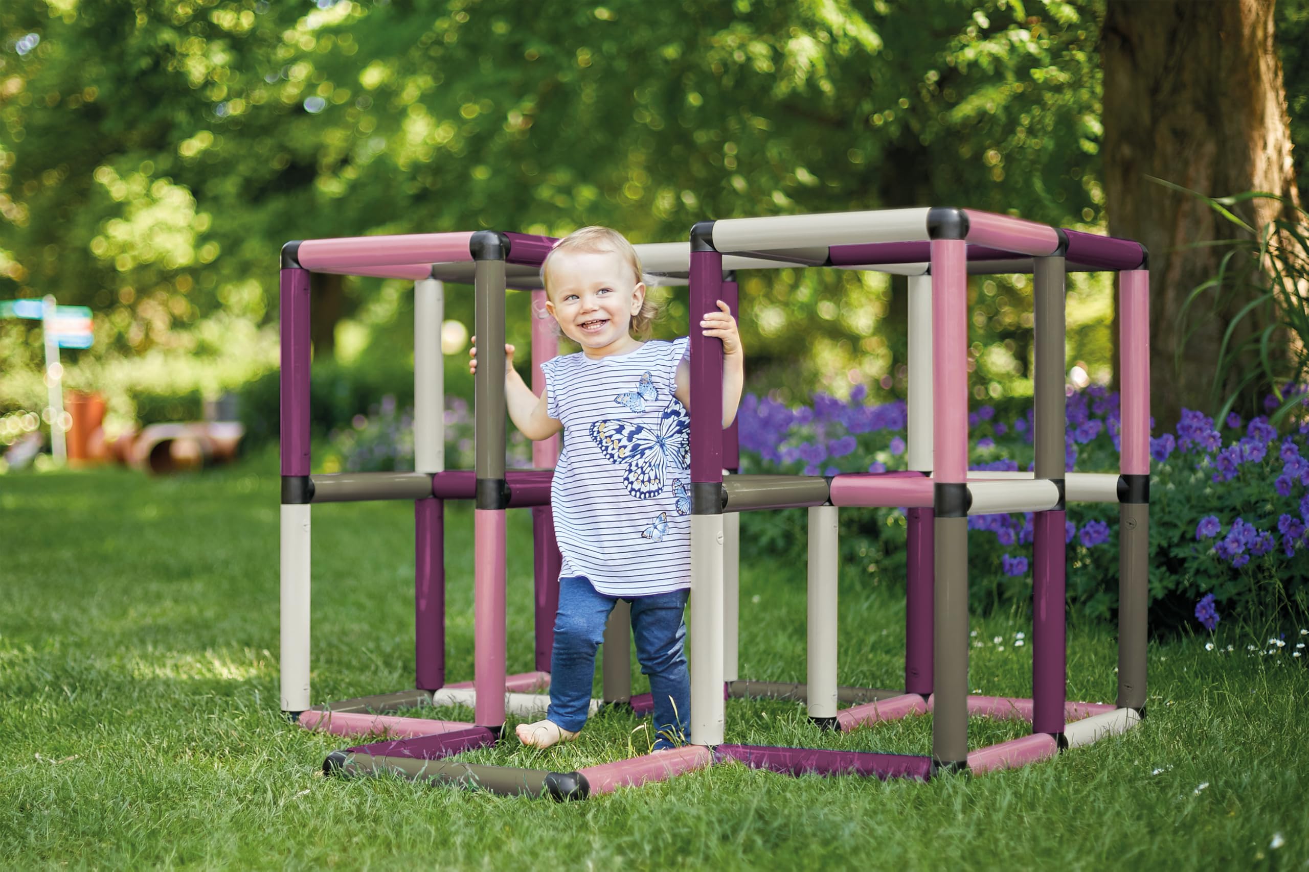 Quadro Kletterpyramide Home – modulares Klettergerüst für Kinder, 237 Teile, ab 12 Monaten, Indoor/Outdoor, UV-stabil, Made in Germany