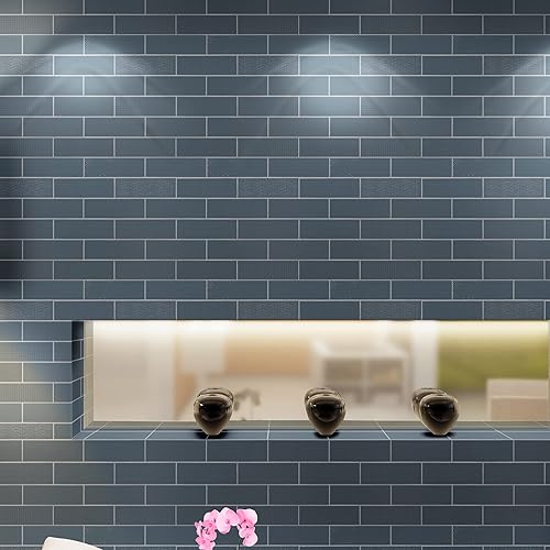 Vista 29 de MSI Urbano Ink - Azulejo de pared de metro de cerámica brillante de 4 x 12 pulgadas para baño, cocina, pared decorativa y ducha Tinta