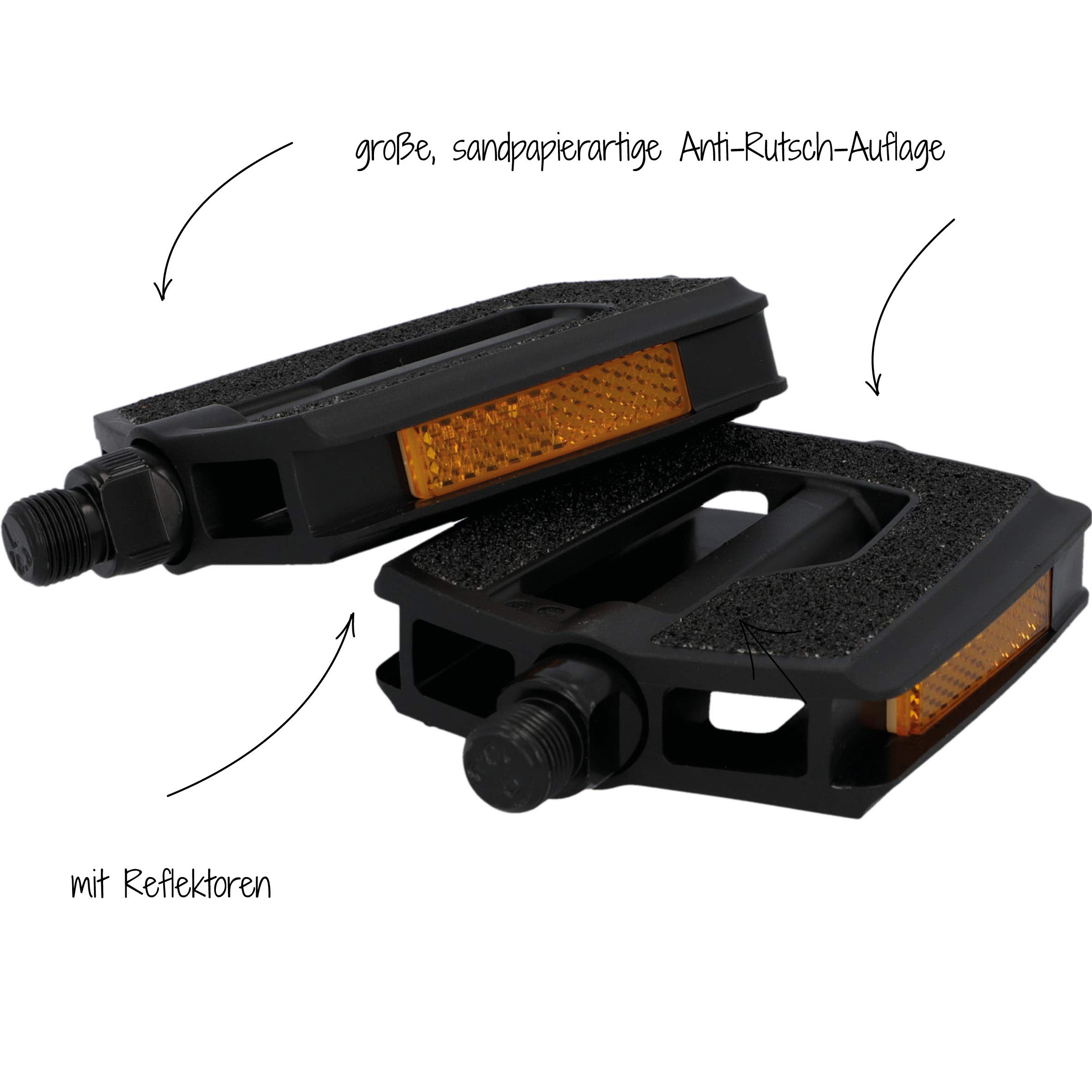 Pedali Per Bicicletta Fischer - Antiscivolo Con Catarifrangenti, Adatti Per Tutte Le Bici - Foto 6