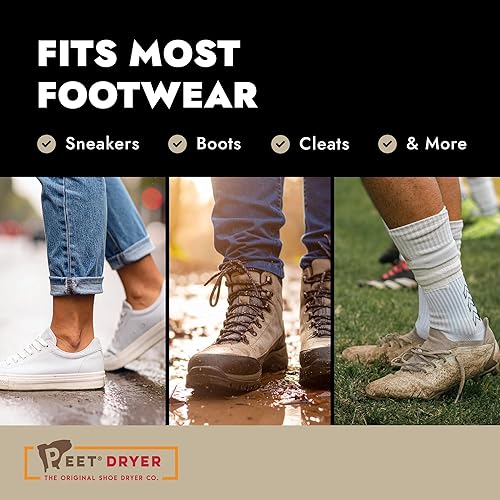 Miniatura 6 de PEET, GO! Secadora portátil de 2 zapatos, secador eléctrico de botas con adaptador de corriente para vehículos, secadora para botas de trabajo,