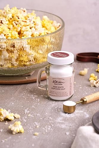 Miniatura 2 de Amish Country Popcorn Sal blanca fina de palomitas de maíz, 4.5 onzas, anticuada, sin OMG y sin gluten (tarro de 4.5 onzas)