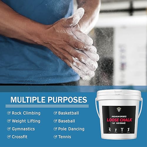 Miniatura 3 de TITGGI Cubo de tiza de gimnasio de 1 libra, tiza multiusos para escalada en roca, gimnasio, levantamiento de pesas y más