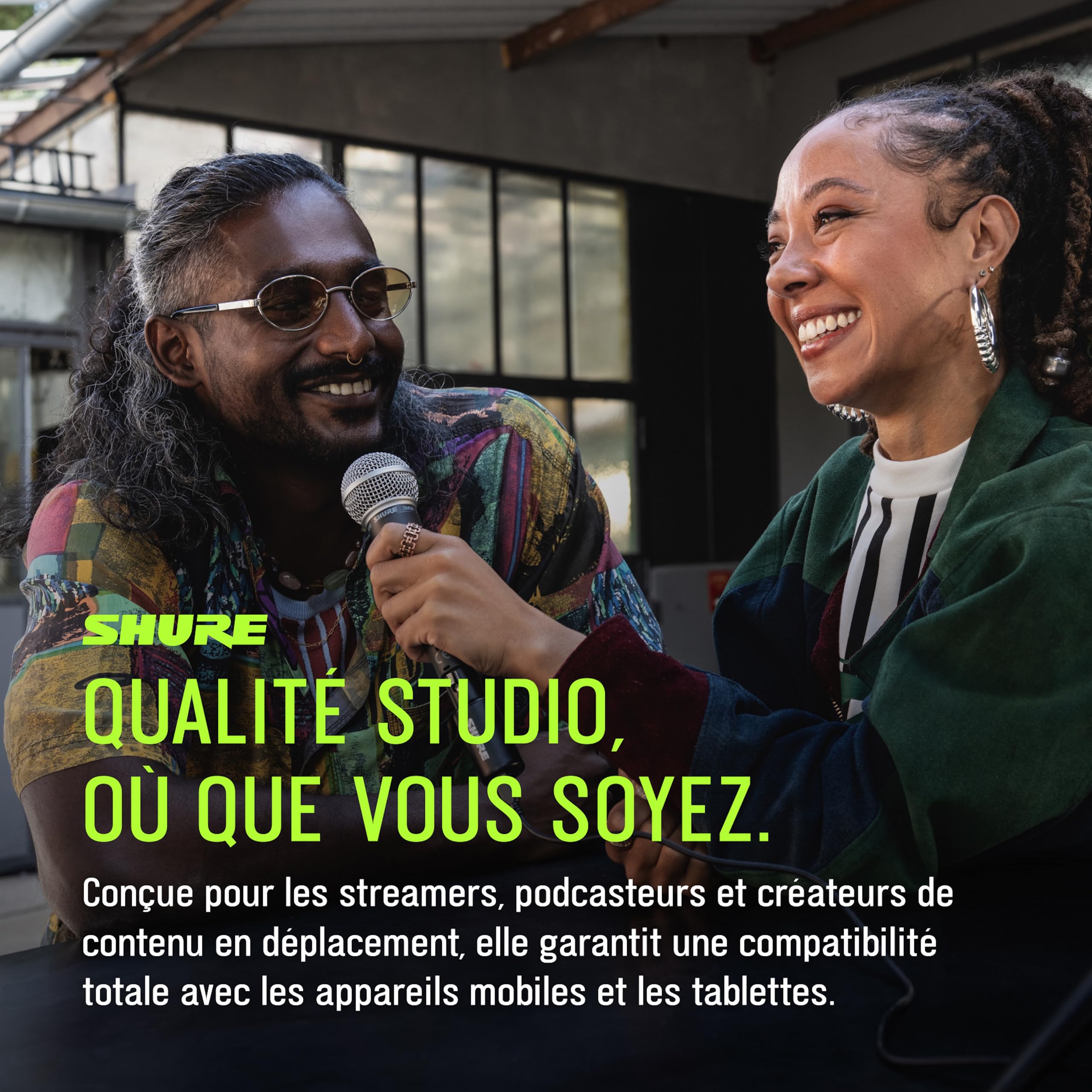 Shure MVX2U Gen 2, Interface audionumérique, adaptateur XLR vers USB microphones, la création & l'enregistrement de contenu, traitements audionumériques, compatible avec Mac, Windows, iOS & Android