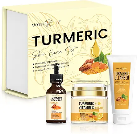 Turmeric Complete Facial Care Kit - Organic Glowing...