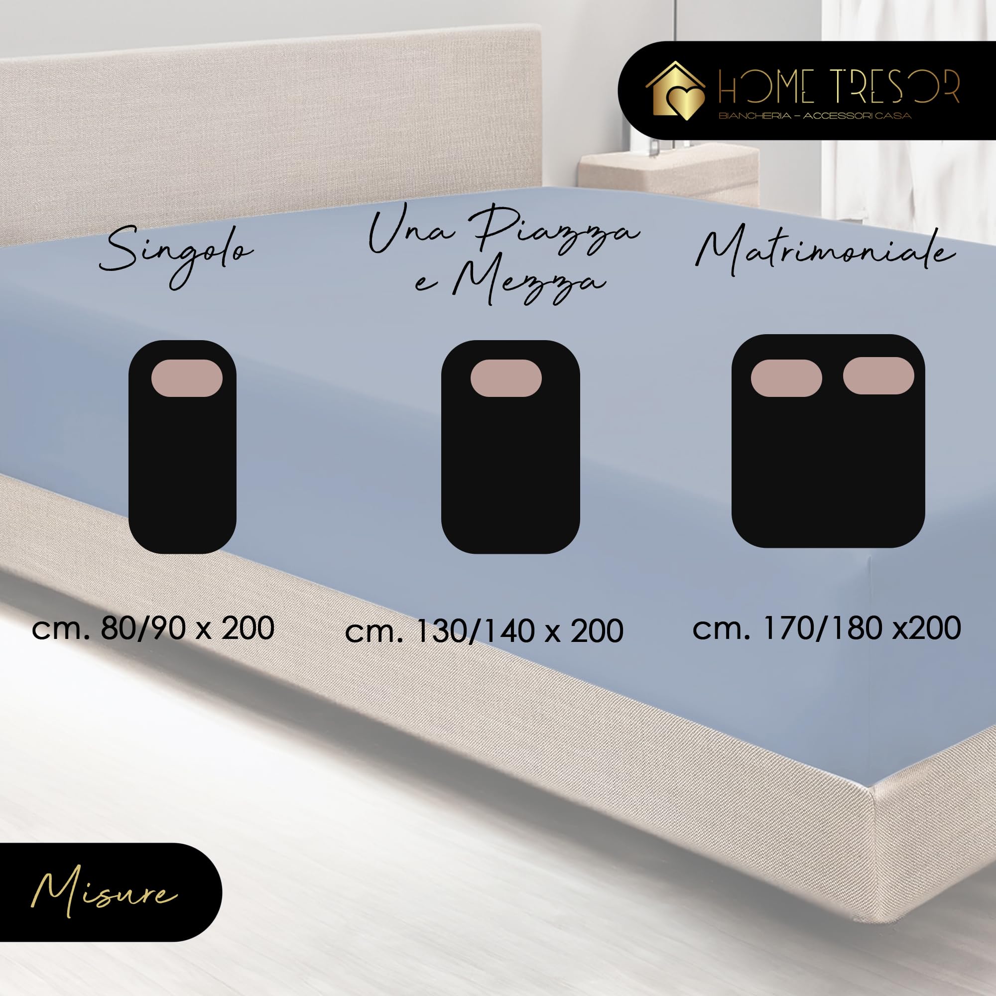 Lenzuolo Sotto In Flanella Di Cotone Singolo - 90x200cm, Angoli Elasticizzati, Caldo Invernale, Azzurro - Foto 5