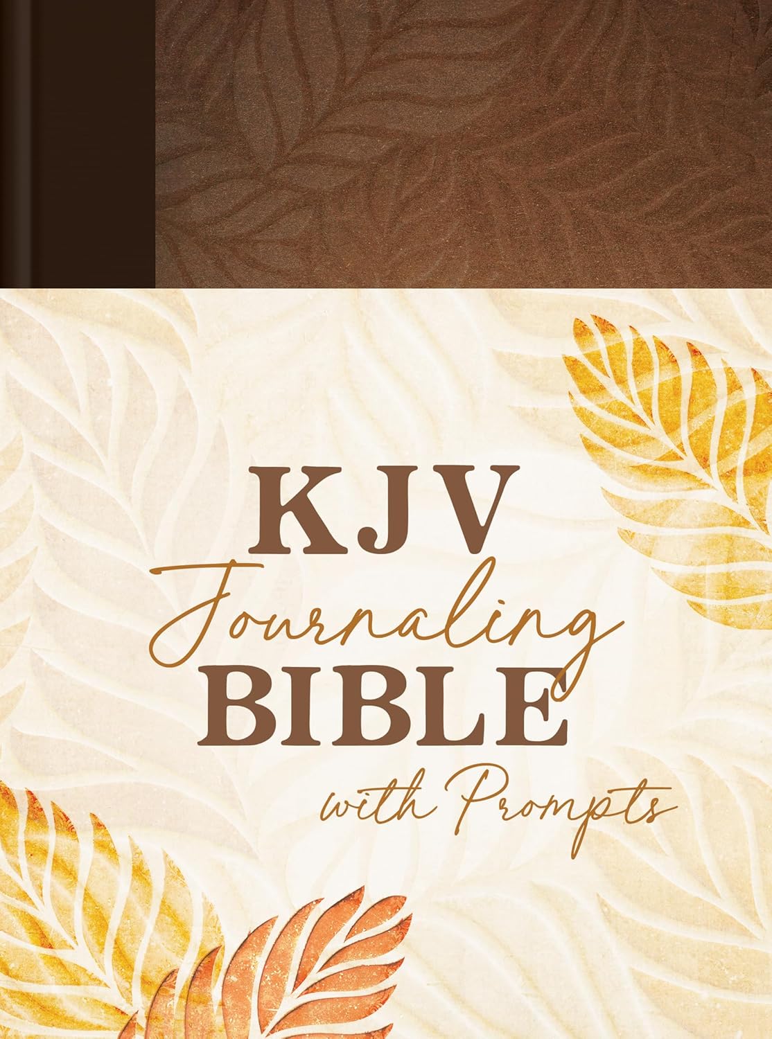 Amazon Holy Bible KJV Journaling Bible With Prompts, Copper Leaf