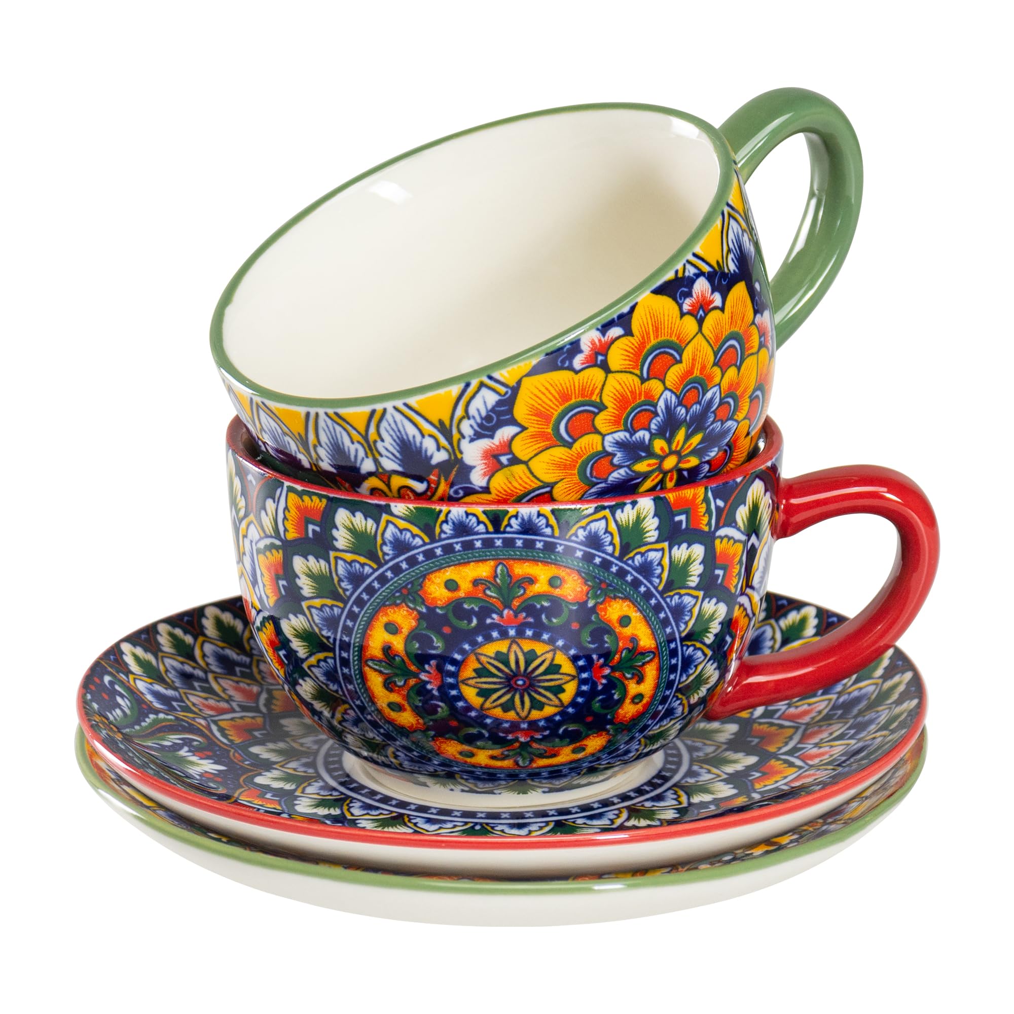 Juego de café multicolor de 250 ml que mantiene tu bebida caliente