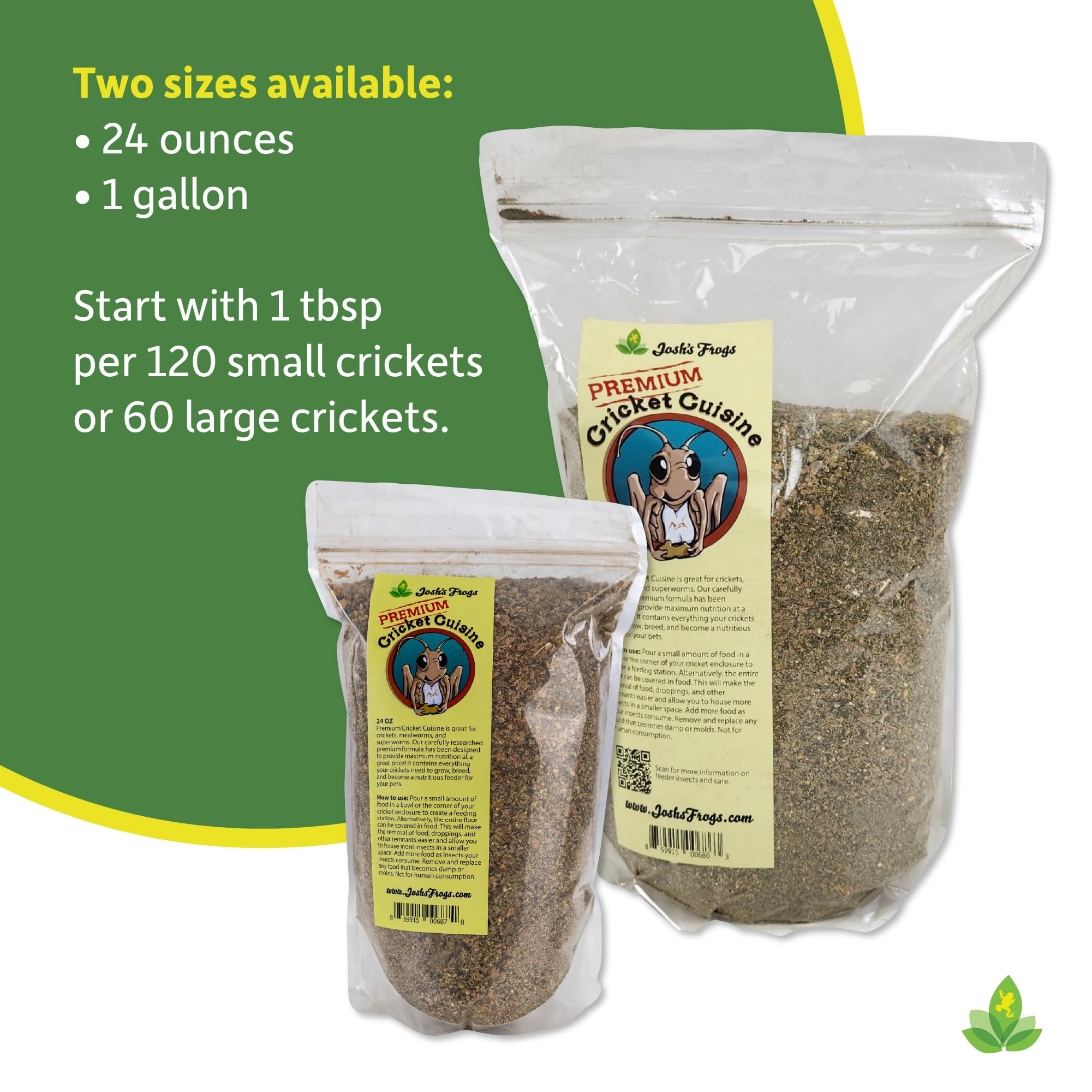 Josh's Frogs Bug Grub Feeder Insect Gutload