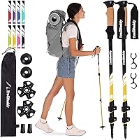 Vista 11 de TrailBuddy Trekking Poles – Lightweight 7075 Aluminum Hiking Poles for Women, Men & Seniors – Collapsible or Foldable Walking Sticks for Travel