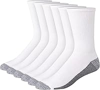 Hanes Men's Max Cushioned Crew Socks - Moisture-Wicking, Odor-Fighting, Durable Multi-Pack for All-Day Comfort