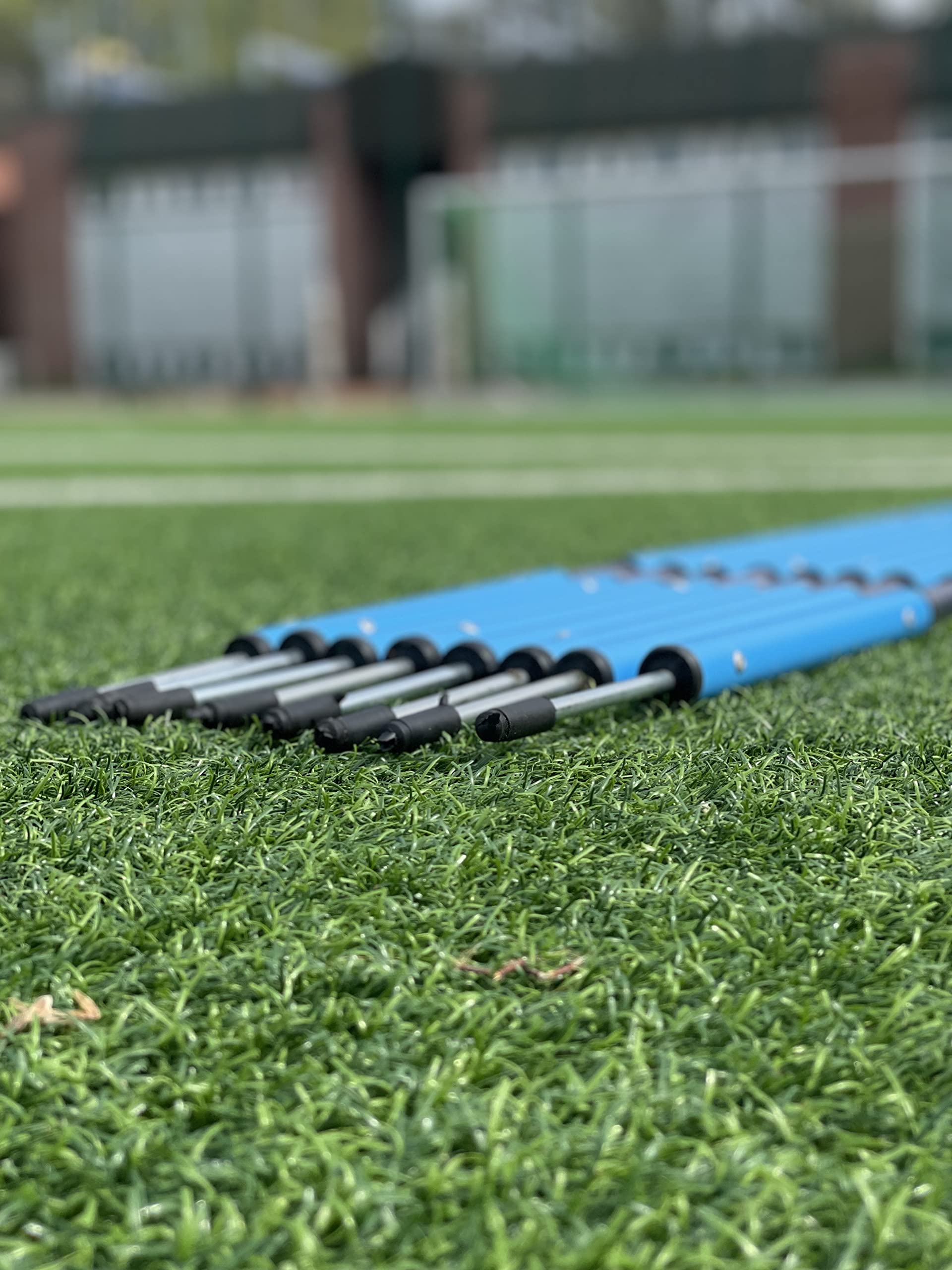 Produktbild von 8 Slalomstangen Set 180cm Mit Tragetasche - Für Fußball, Hundesport & Fitness