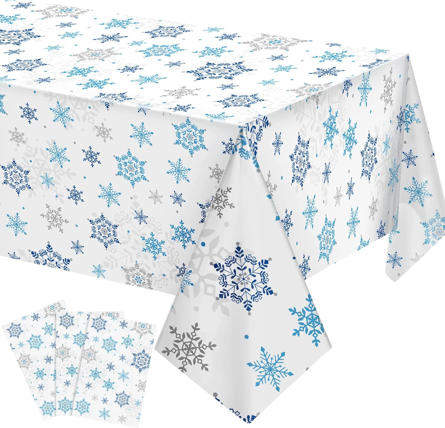 Christmas Snowflake Tablecloth Winter Wonderland Table