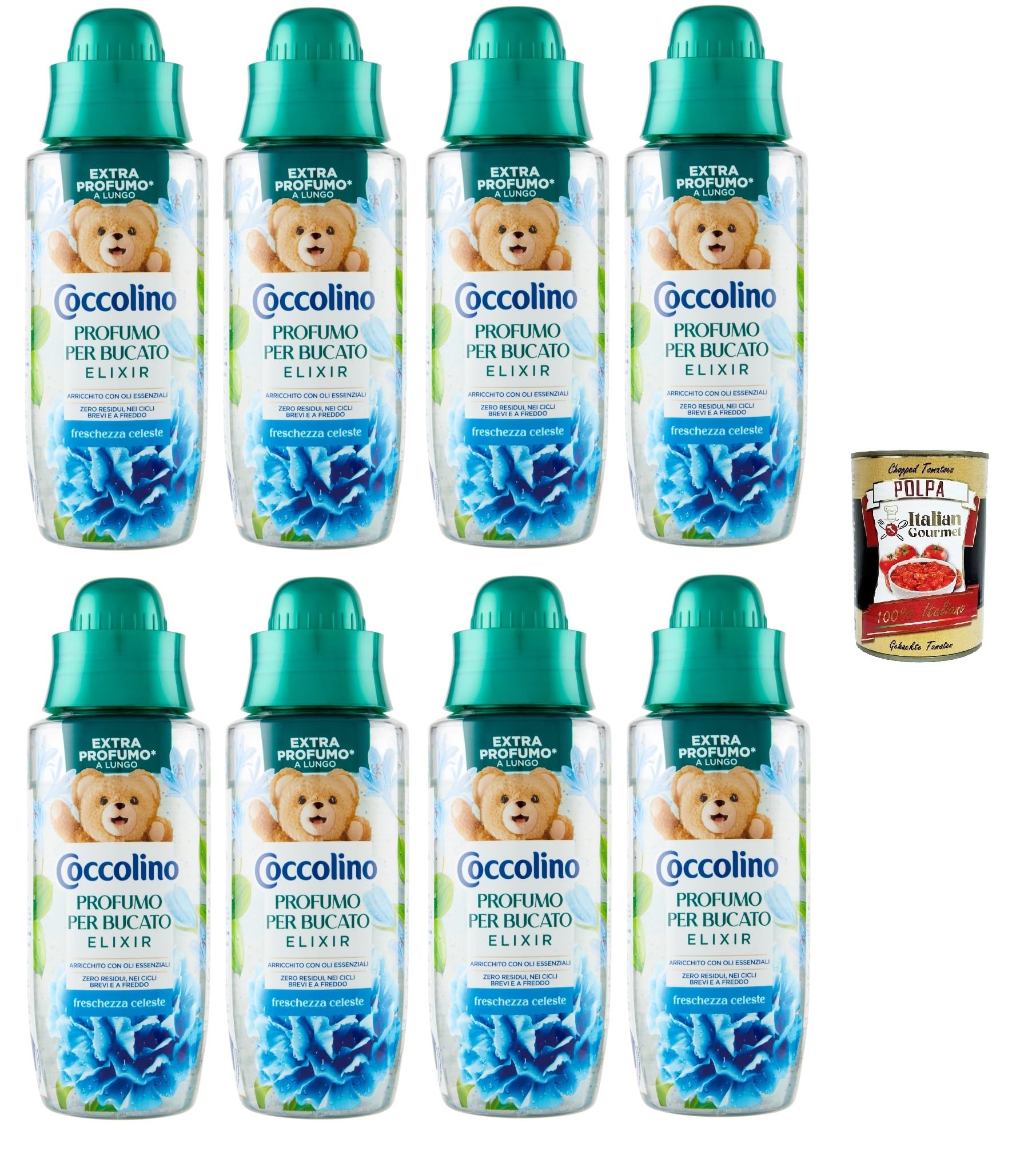 Italian Gourmet Profumo per Bucato Elixir freschezza celeste Duft 8 x 342ml