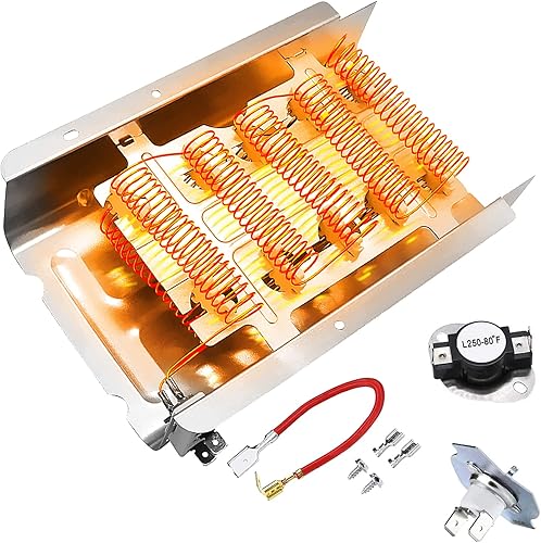 MEDC465HW0 MEDC200XW1 WED4815EW1 MEDC400VW0 Elemento calefactor para Whirlpool Maytag NED4655EW1 MEDX655DW MEDC300BW0 por APPLIANCEMATES