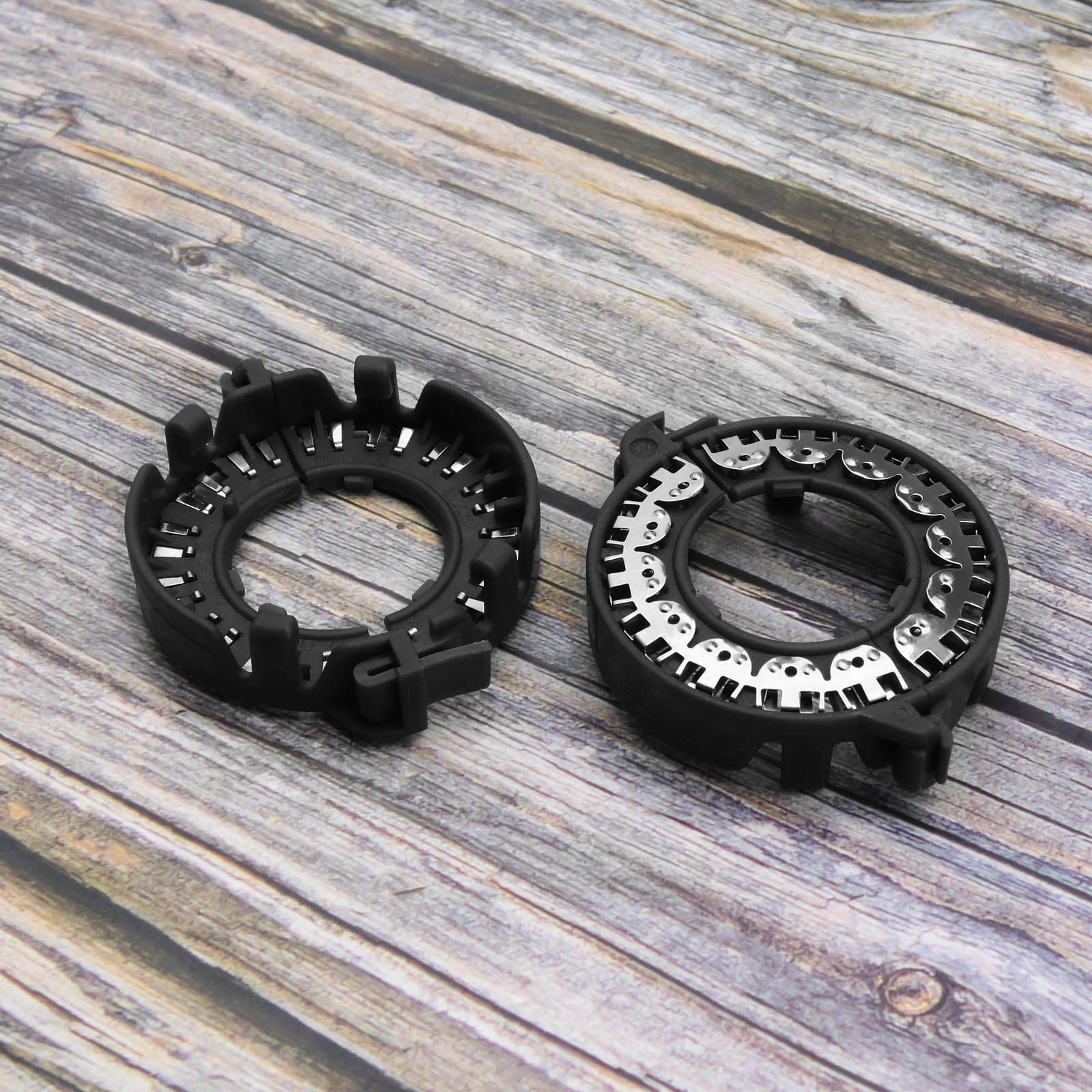 2 Piezas Retenedor de Bombilla de Faro HID Bombillas HID Adaptador de Portalámparas Soporte de Base Soporte de Retención de Xenón para D1S D2S D3S D4S Bombilla de Faro Negro