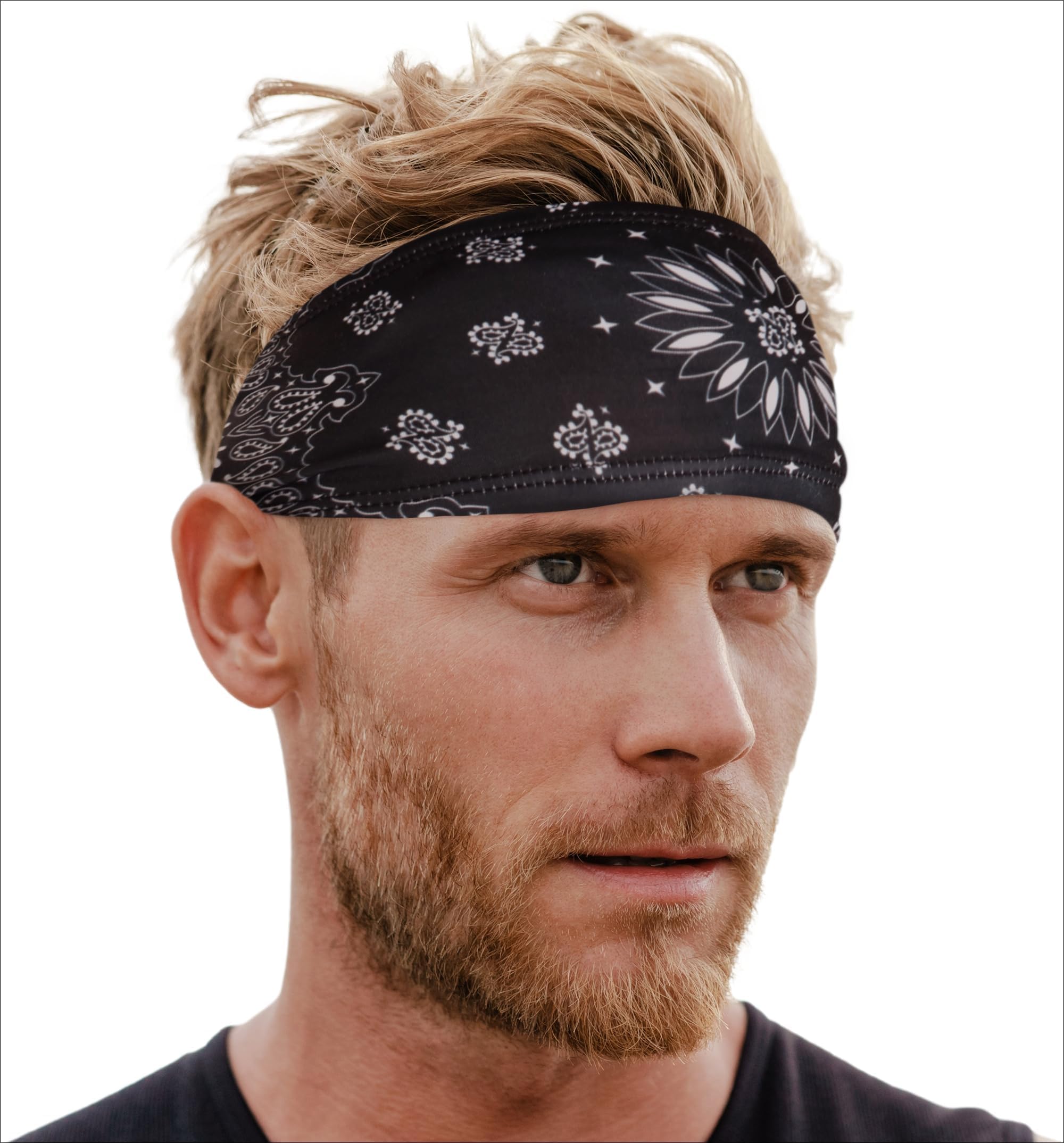 Men's Sweat Bands - Sport Head Bands for Men - Workout Headbands for Women - Running Headband - Tennis Athletic Sweatband - Sports Headband Mens - Running Basketball