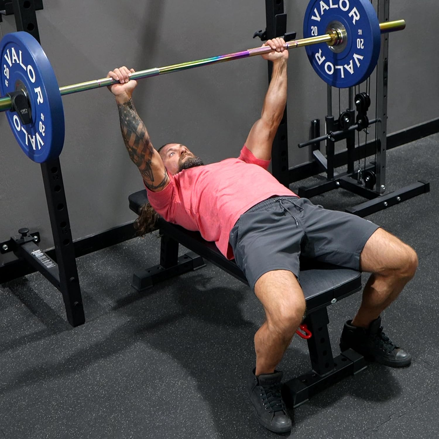 Valor Fitness Flat Weight Benches- Flat Weight Benches with High Density Padding and Solid Steel Frame - Home Gym Equipment