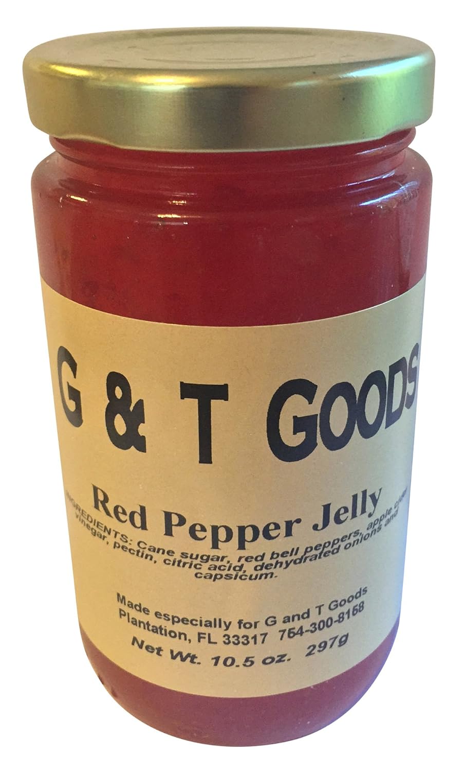 Red Pepper Jelly Set. Pack of Two 10.5 oz. Jars. Perfect