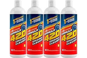 Magic Formula 420 Glass Metal Ceramic Pipe Metamorphosis Unleashed Cleaner, 4 Bottles