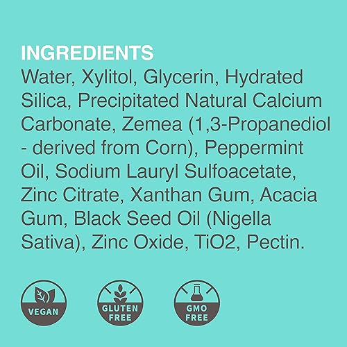 Miniatura 7 de Believe Cuidado bucal, 100% de las ganancias donadas a la investigación del cáncer, pasta de dientes de menta, tubo de 5 onzas  Blanquea, calma,