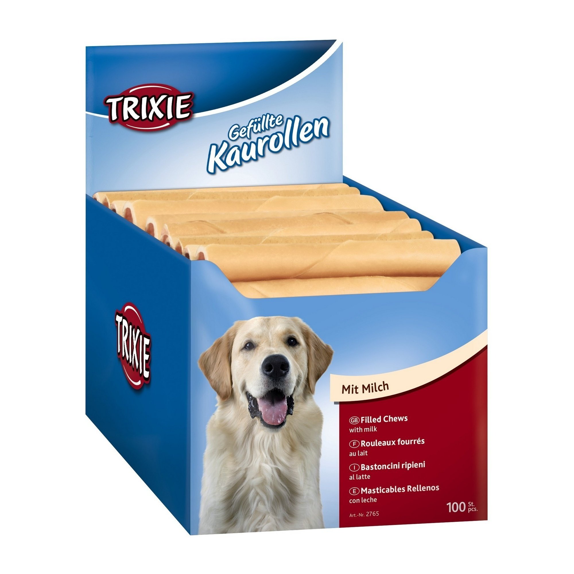 Trixie - Rollitos masticables rellenos (13 cm/Queso)