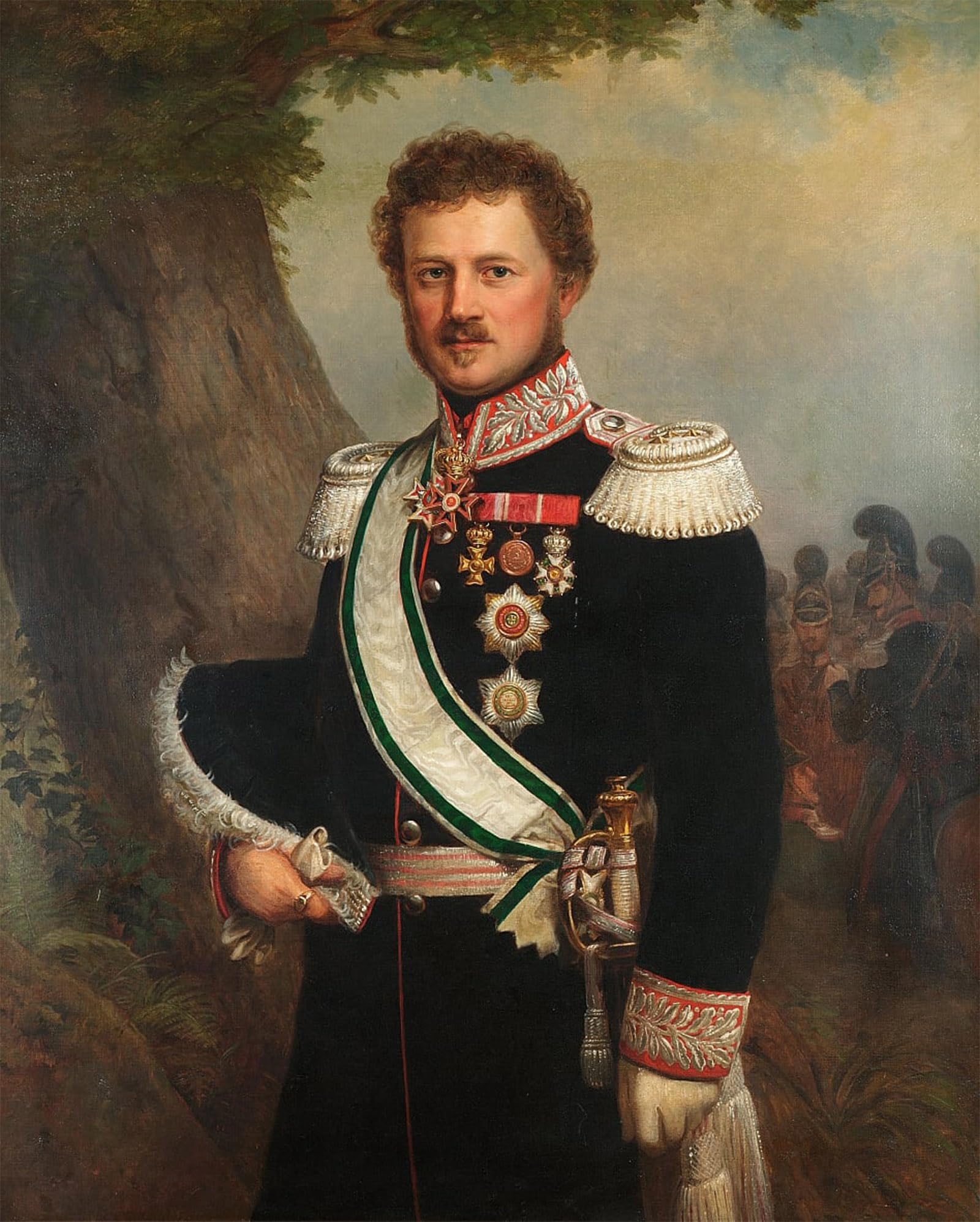 POSTERIIk Famous Modern Artwork Art Mural Emil of Hesse and Near Rhine by Xaver Winterhalter Oil Paintings Pictures for Home Decor 60x90cm