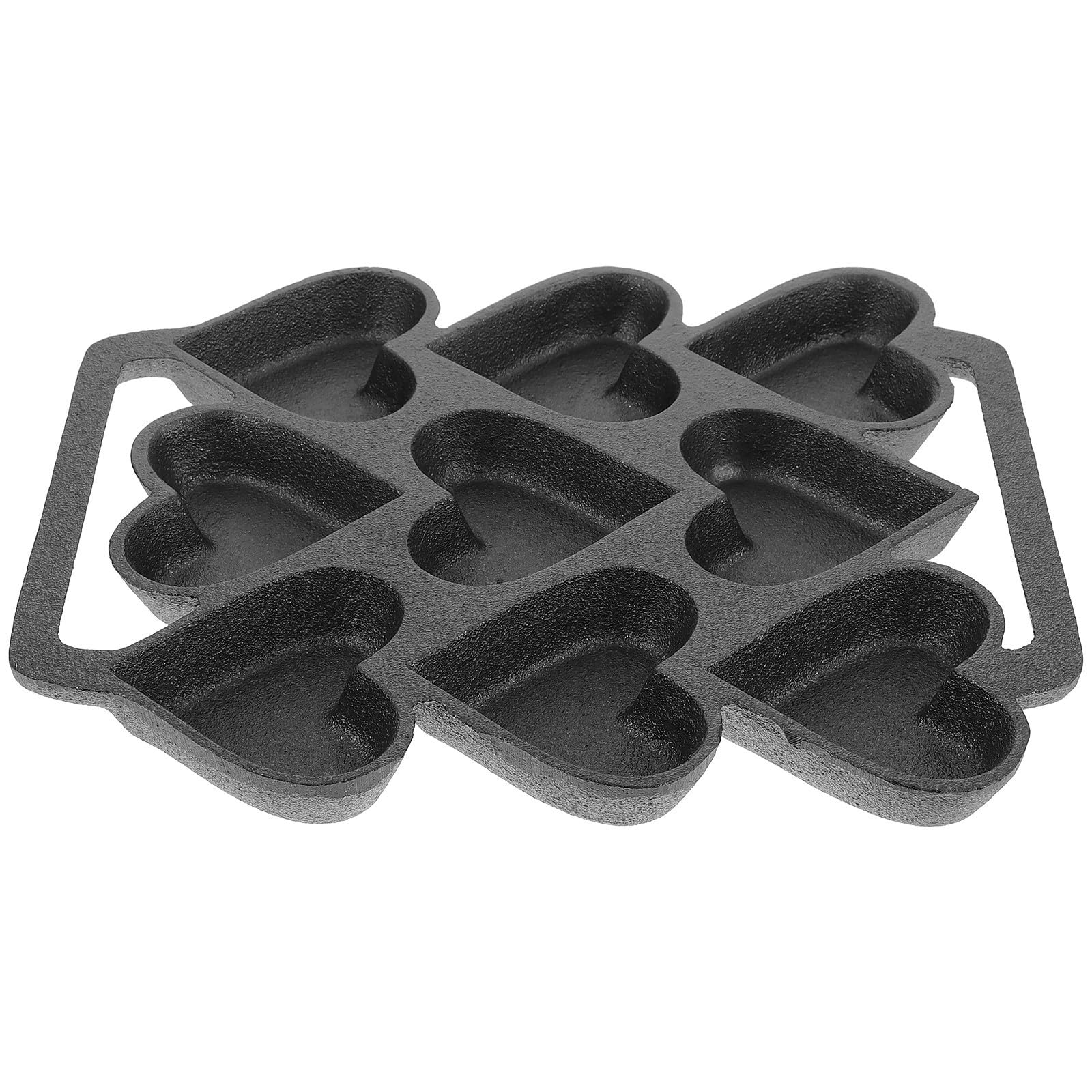 jojofuny Stampo Forma Cuore, Tortiera Forma Cuore Fai da Te, Ferro Nero, Resistente al Forno al Frigorifero, per Cottura e Dessert, per Casa