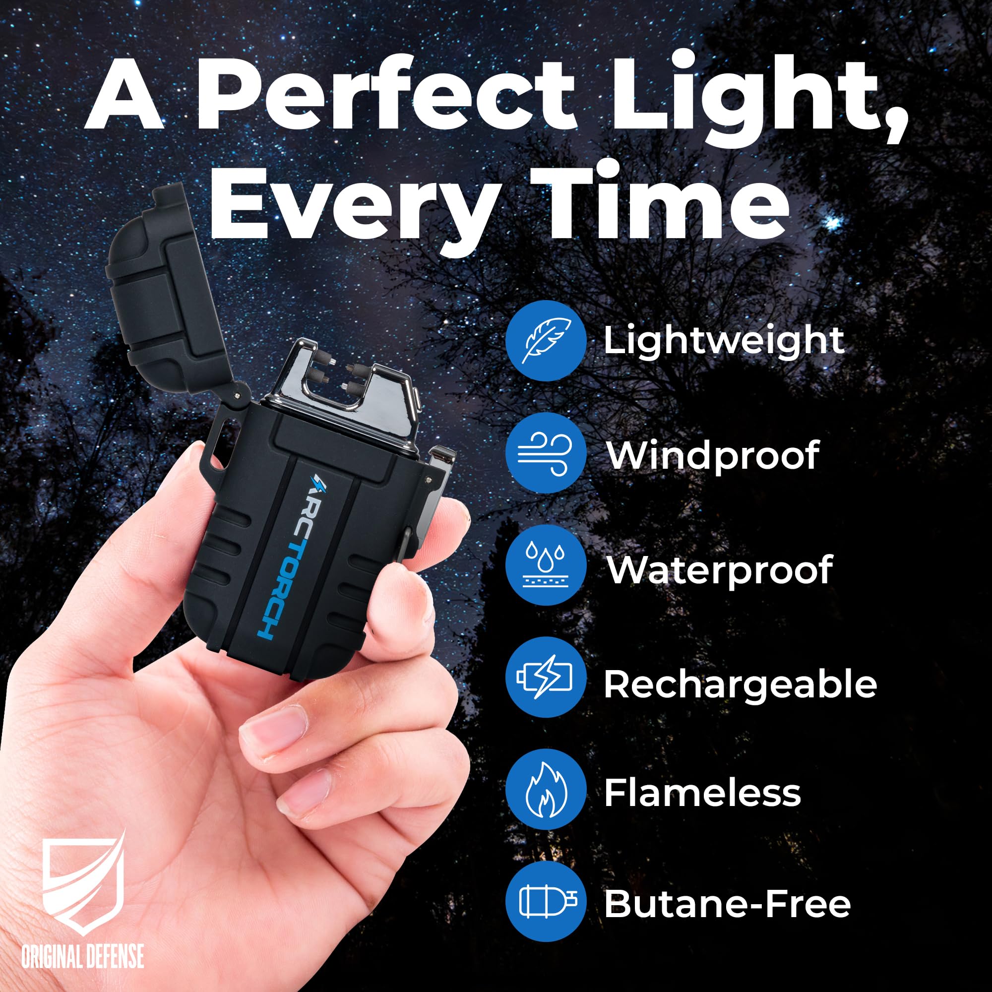 ArcTorch Briquet électrique étanche