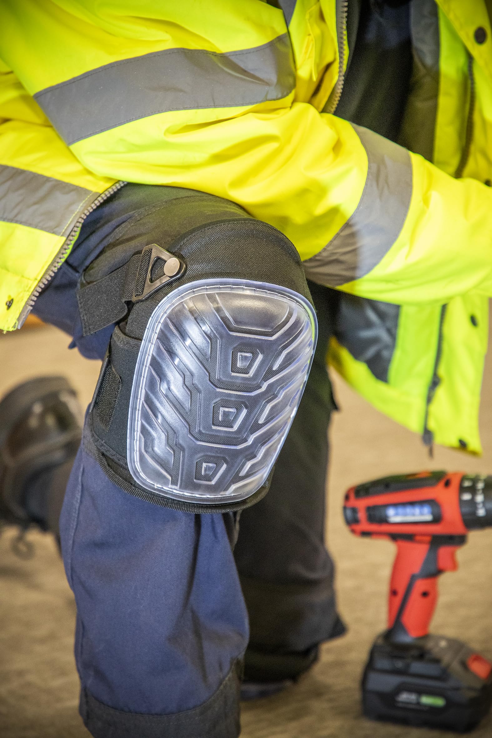 Hard Shell Gel Knee Pads - Pair