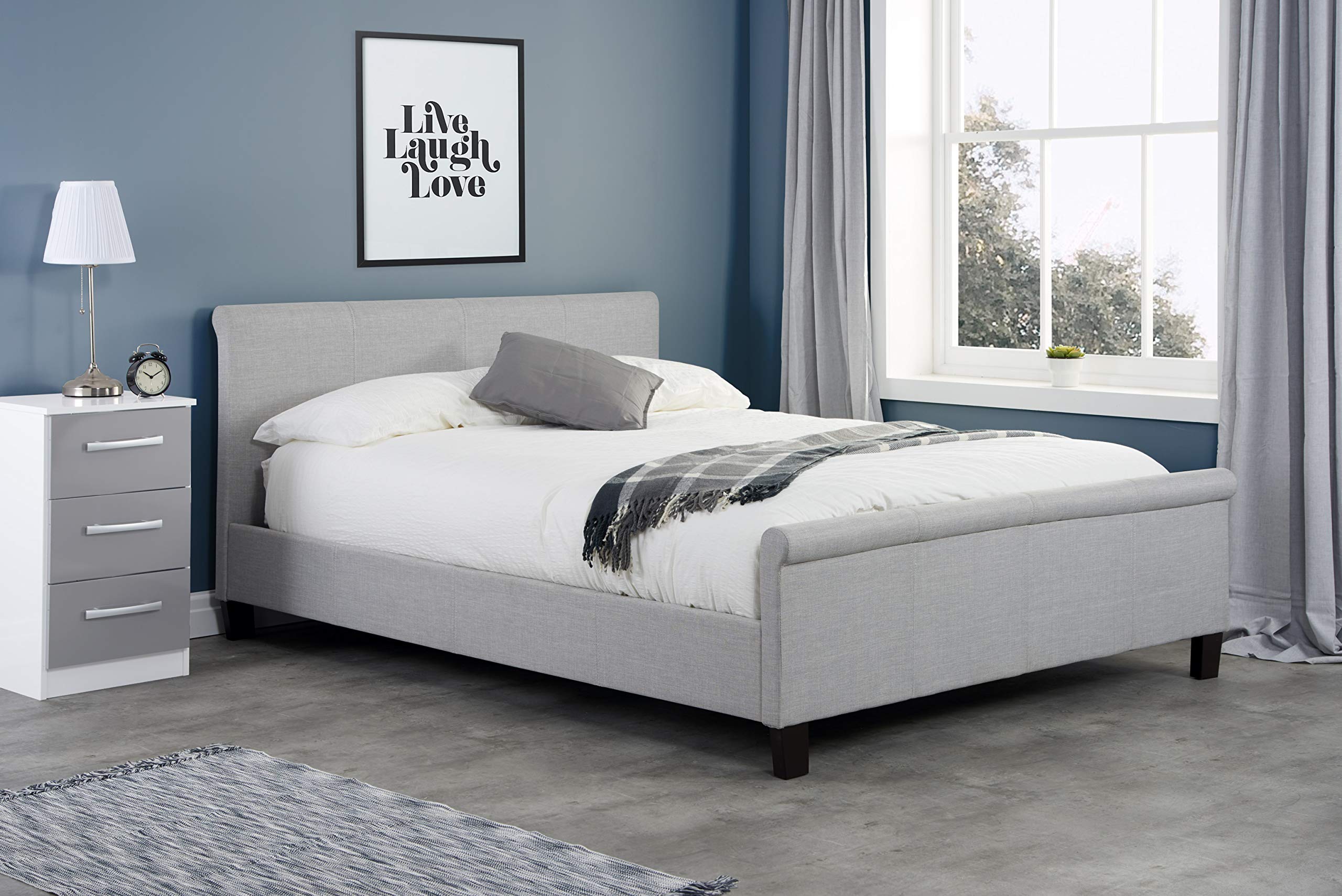 Birlea Grey Stratus Bed In | Size: King