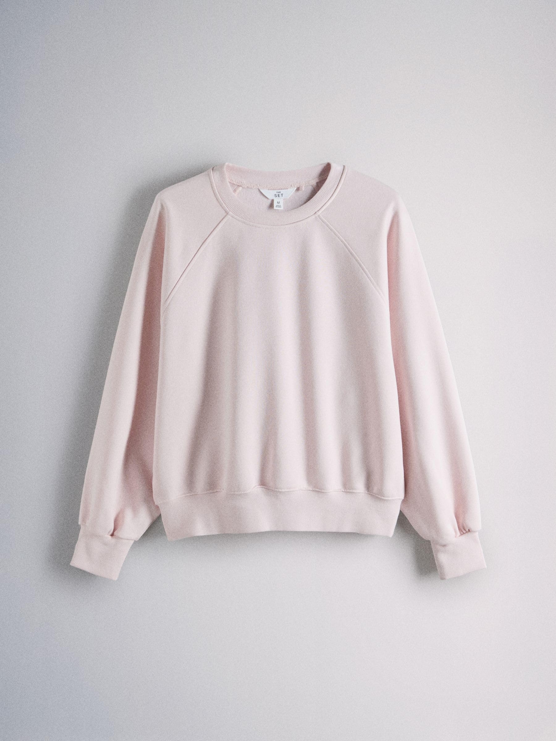 THE SET Donne Confezione da 3 Felpe con Maniche Raglan