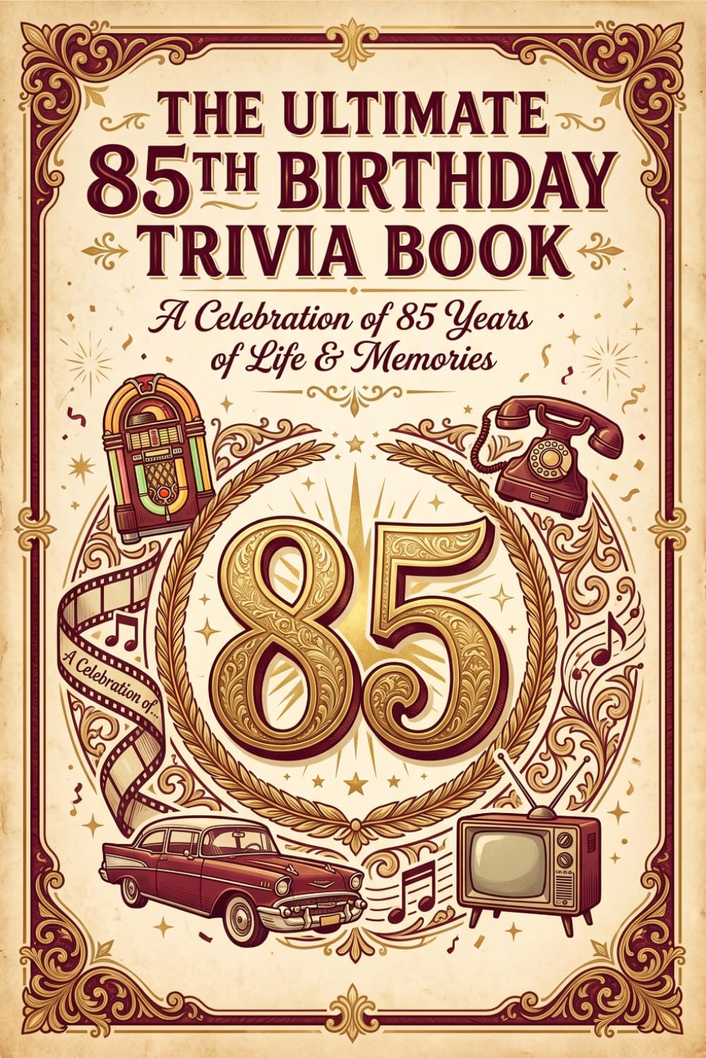 The Ultimate 85th Birthday Trivia Book: 600 Nostalgic Questions Celebrating 85 Years of Life, Relive the Music, Movies, History and Memories (Perfect 85th Birthday Gift)