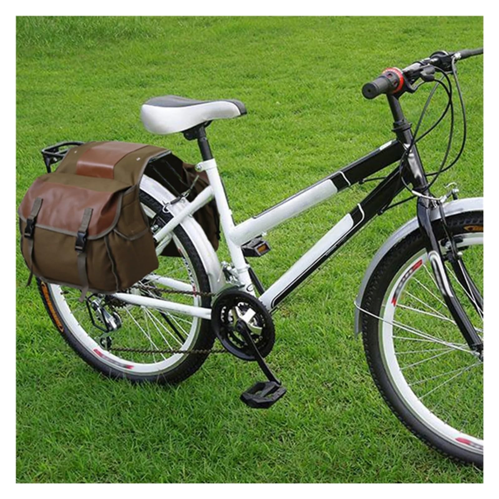 Borsa Moto Per Moto Borsa Da Sella Di Grande Capacità Viaggio Per Per Borse Laterali Impermeabile In Tela Per Selle Moto Bagagli(Military Green)