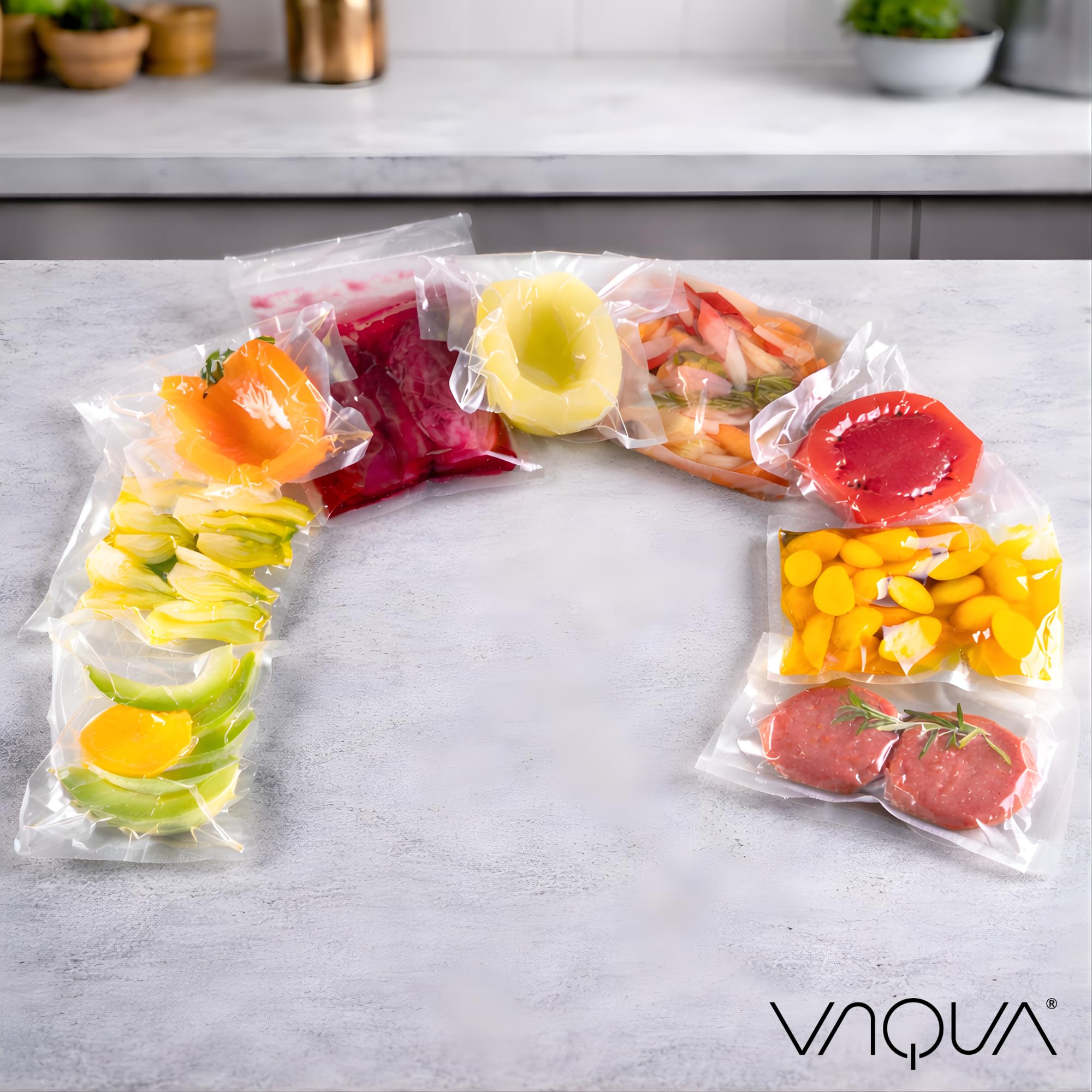 Macchina Sottovuoto a Campana VAQUA – Vacuum Chamber Sealer in Acciaio – Ideale per Carne, Pesce e Preparazioni Sous Vide – 350×240×445 mm - 25 buste omaggio