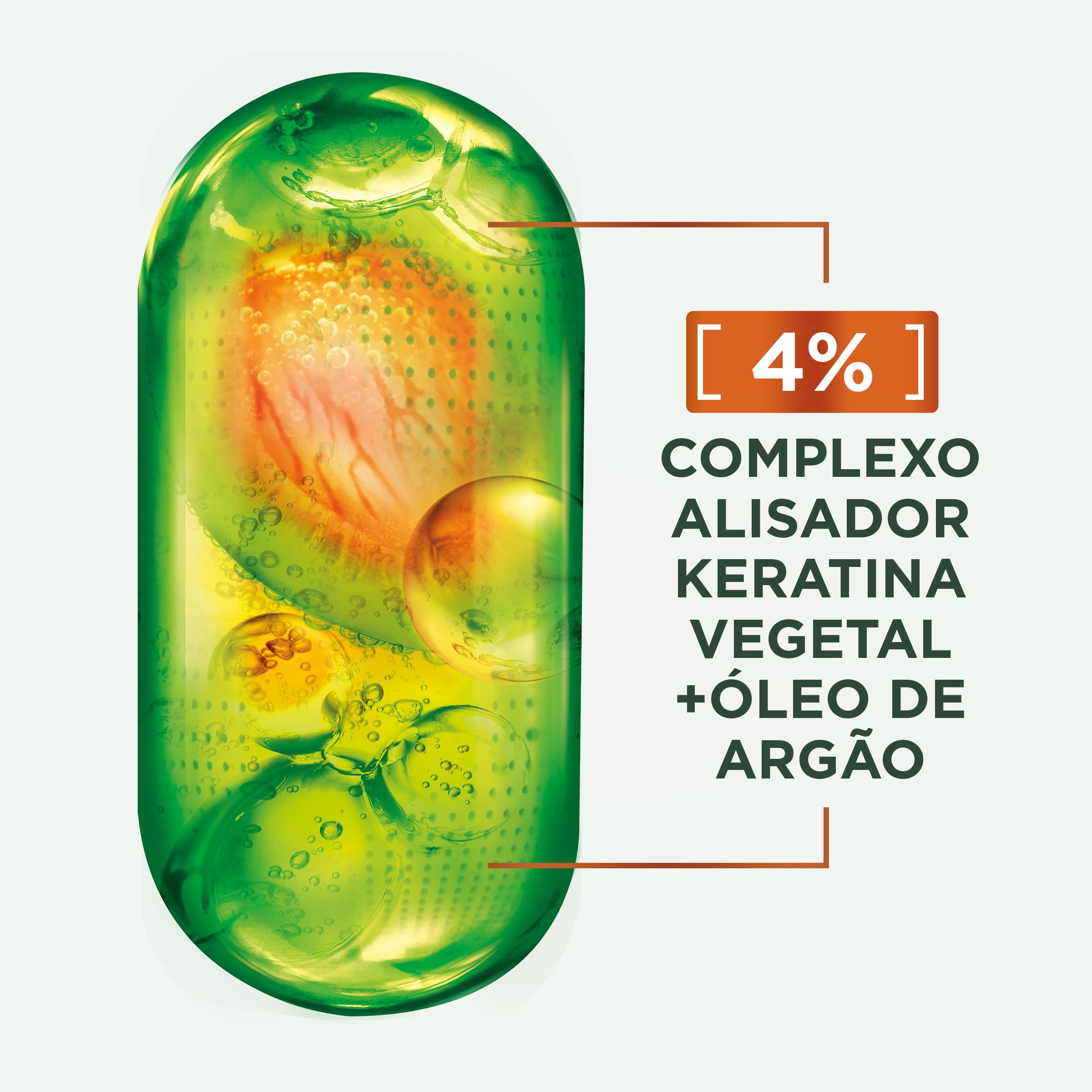Garnier Fructis Rutina Liso Keratina para cabello encrespado: Champú + Acondicionador + Mascarilla + Sérum activado por calor Liso & Listo