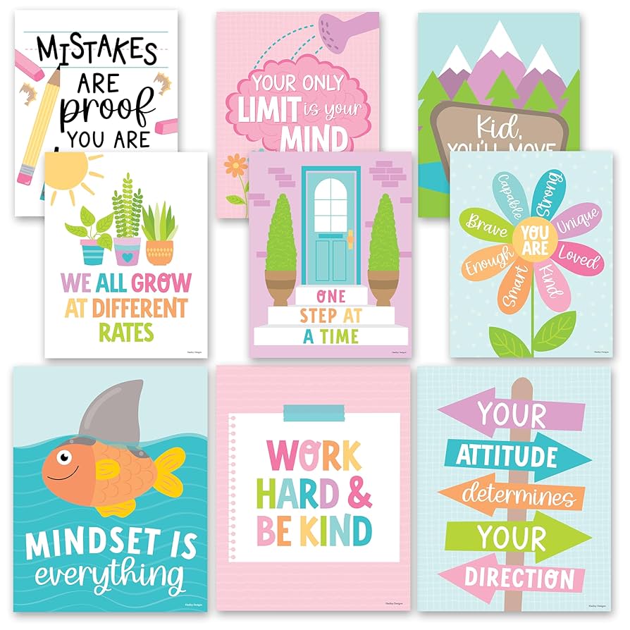 amazon-com-hadley-designs-motivational-posters-for-classroom-9-growth-mindset-wall-art-for-teachers-durable-classroom-decorations-for-elementary-middle-school-teacher-supplies-pastel-theme-office-products for Free Printable Inspirational Classroom Posters Amazon.com: Hadley Designs Motivational Posters for Classroom - 9 Growth Mindset Wall Art for Teachers, Durable Classroom Decorations for Elementary & Middle School, Teacher Supplies, Pastel Theme : Office Products for Free Printable Inspirational Classroom Posters